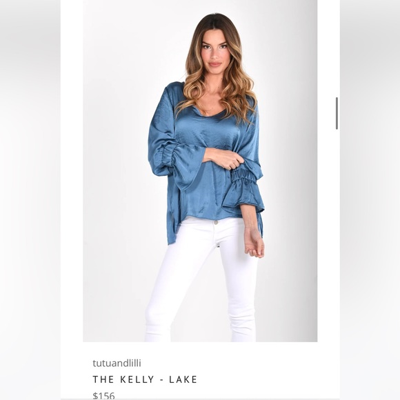 Tutu and Lilli The Kelly blouse NWOT  Size Small - in red ♥️ - Picture 4 of 9